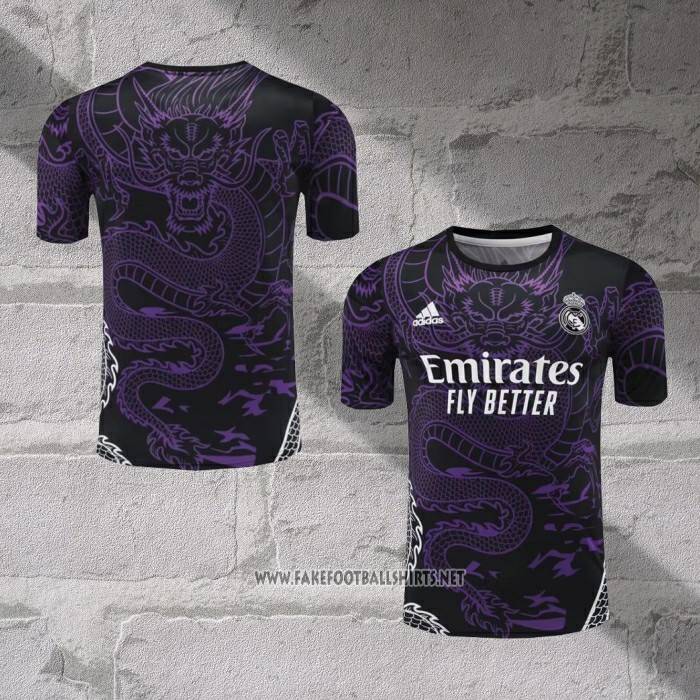 Real Madrid Dragon Training Shirt 2024-2025 Purpura